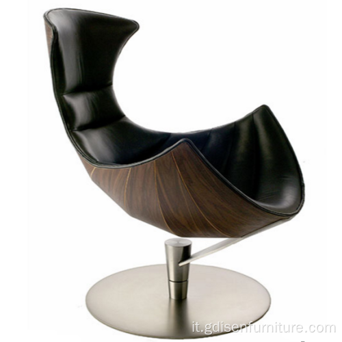 Sedia a lounge di aragosta moderno design alto swivelleather